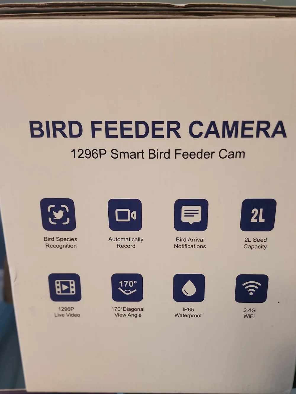 Bird Feeder Camera - Blue Smart Bird Feeder Cam